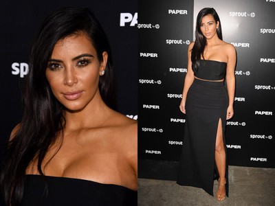 Hot Mama! Kim Kardashian Sexy in Black