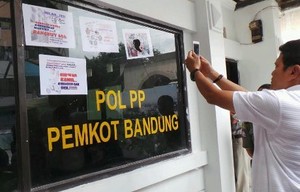 Kasus Perusakan Pos, Satpol PP Bandung Resmi Lapor Polisi