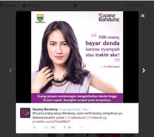 Ini Alasan Mobil di Bandung Wajib Memiliki Tong Sampah