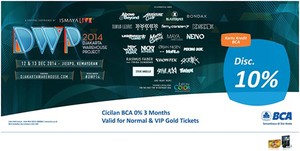 BCA Sponsori Djakarta Warehouse Project 2014