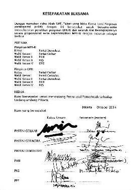 Berbalik Dukung Perppu Pilkada, Ical Beberkan Dokumen Kesepakatan SBY-KMP