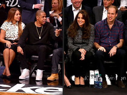William dan Kate Middleton Nonton Basket Bareng Jay Z dan Beyonce