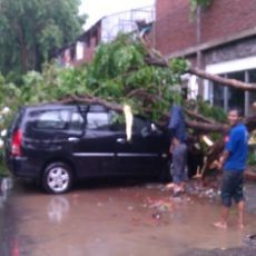 Satlak Bencana Kota Surabaya Waspada Angin Kencang