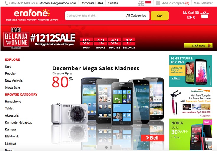 Peringati Hari Belanja Online Nasional, Erafone Kembali Manjakan Pelanggan Peringati Hari Belanja Online Nasional, Erafone Kembali Manjakan Pelanggan