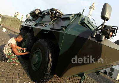 Persiapan Pameran Alutsista TNI AD