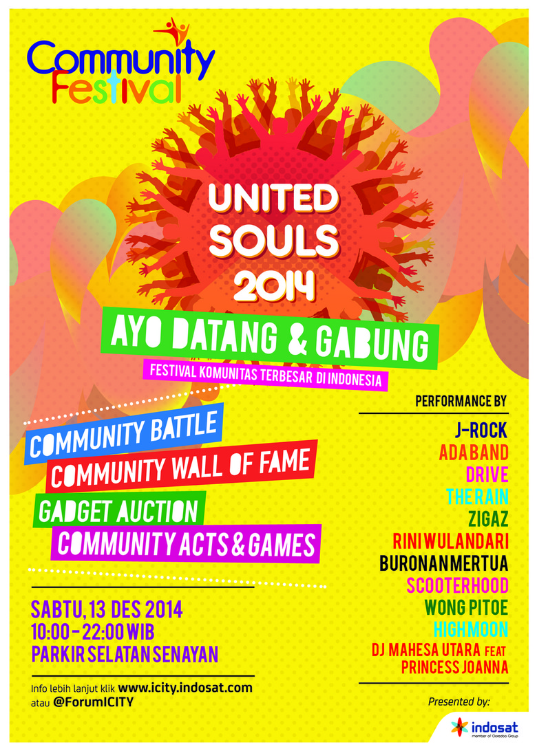 Indosat Dukung Community Festival 2014 United Souls