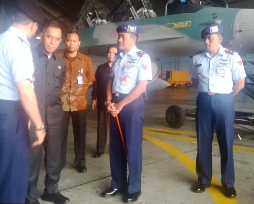 Menhan Cek Armada Tempur RI di Lanud Iswahjudi Madiun