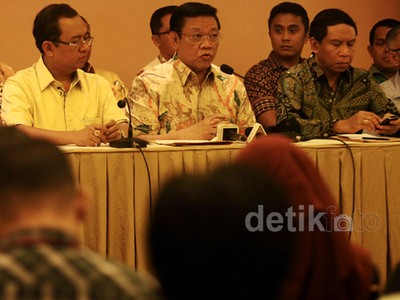 Agung Umumkan Kepengurusan Golkar Munas Ancol
