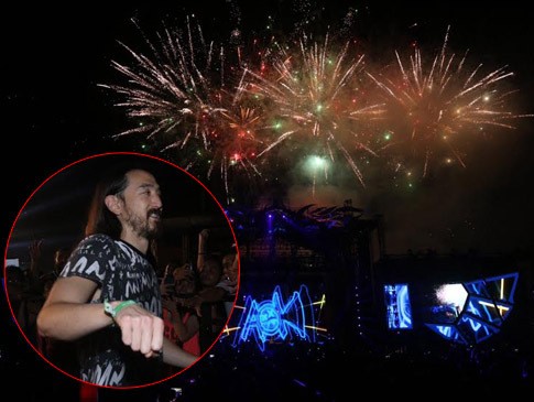 Boom! Steve Aoki dan Pesta Kembang Api Akhiri DWP 2014