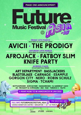 Bottlesmoker Hingga Avicii Hadir di Future Music Festival Asia 2015