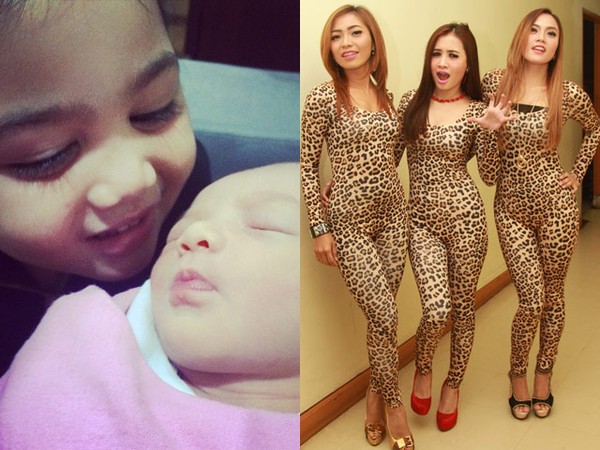 Amora Tersenyum Lihat Bayi Ashanty, Baju Superketat Trio Macan