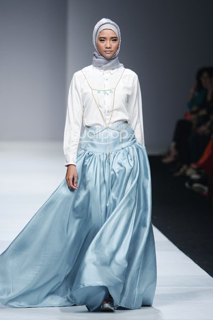 Zaskia Sungkar Secret Garden. Jakarta Fashion Week 2015 at Senayan City. Jakarta. [Foto: Mohammad Abduh/Wolipop]