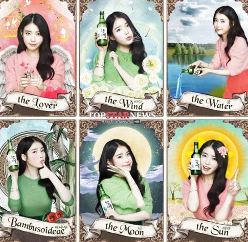 Dari Model Minuman Keras, IU Kini Nampang di Kartu Tarot
