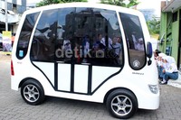     Mobil bertenaga surya itu diproduksi oleh siswa SMK Muhammadiyah 7 Gondanglegi, Malang, Jawa Timur.
