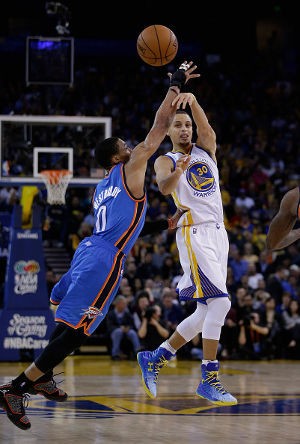 Durant Cedera, Rentetan Kemenangan Thunder Terhenti di Kandang Warriors