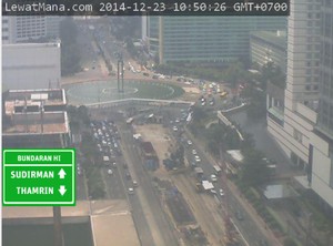 Beginilah Sepinya Jalan-jalan Protokol Jakarta Jelang Libur Natal