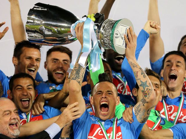 Napoli Juara Piala Super Italia 2014