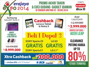 Siap-siap, Rebutan Gadget akhir tahun di Erajaya Christmas Expo Cibubur Junction