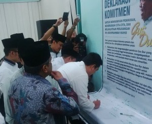 3 Menteri PKB Teken Komitmen Lanjutkan Perjuangan Gus Dur