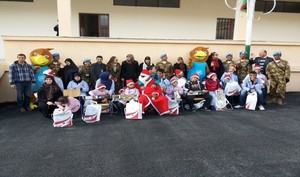 Prajurit TNI Konga UNIFIL Rayakan Natal Bersama Murid SLB di Lebanon