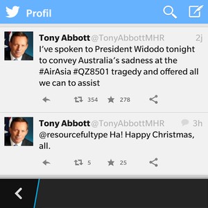 PM Abbot Kontak Jokowi, Sampaikan Kesedihan Atas Tragedi AirAsia