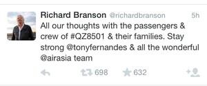 Bos Virgin Air Richard Branson Beri Dukungan dan Kuatkan Tony Fernandes