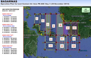Basarnas: Total Area Pencarian AirAsia 156 Ribu Km2, Luas Sekali
