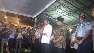 Jokowi: Lokasi Penemuan Serpihan Berkabut dan Ombaknya Tinggi