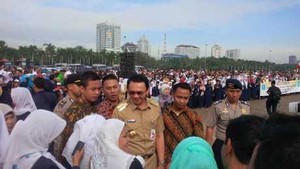 Deklarasi Sekolah Antikorupsi di Monas, Ahok Ajak Doakan AirAsia yang Hilang