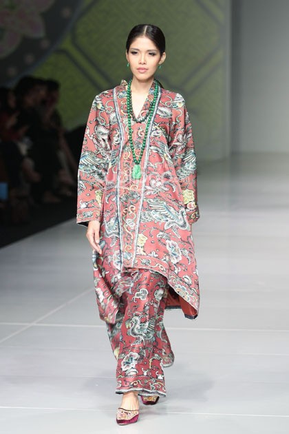Ghea Panggabean Peranakan Show. Bazaar Fashion Festival 2014 at Jakarta Convention Center. Senayan. Jakarta. [Foto: Mohammad Abduh/Wolipop]