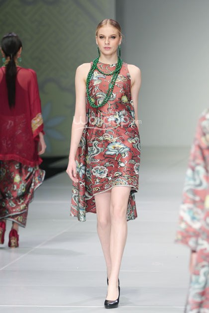 Ghea Panggabean Peranakan Show. Bazaar Fashion Festival 2014 at Jakarta Convention Center. Senayan. Jakarta. [Foto: Mohammad Abduh/Wolipop]