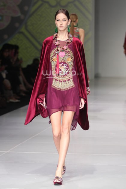 Ghea Panggabean Peranakan Show. Bazaar Fashion Festival 2014 at Jakarta Convention Center. Senayan. Jakarta. [Foto: Mohammad Abduh/Wolipop]