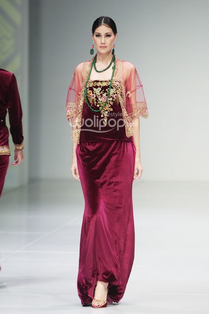 Ghea Panggabean Peranakan Show. Bazaar Fashion Festival 2014 at Jakarta Convention Center. Senayan. Jakarta. [Foto: Mohammad Abduh/Wolipop]