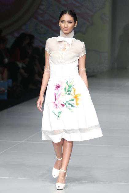 Adrianto Halim Peranakan Show. Bazaar Fashion Festival 2014 at Jakarta Convention Center. Senayan. Jakarta. [Foto: Mohammad Abduh/Wolipop]