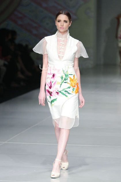 Adrianto Halim Peranakan Show. Bazaar Fashion Festival 2014 at Jakarta Convention Center. Senayan. Jakarta. [Foto: Mohammad Abduh/Wolipop]