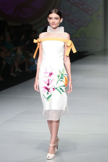 Adrianto Halim Peranakan Show. Bazaar Fashion Festival 2014 at Jakarta Convention Center. Senayan. Jakarta. [Foto: Mohammad Abduh/Wolipop]