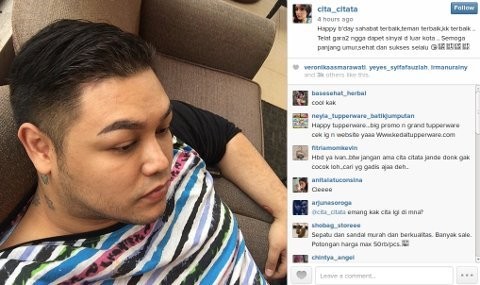 Ucapan Selamat Cita Citata di Hari Ultah Ivan Gunawan