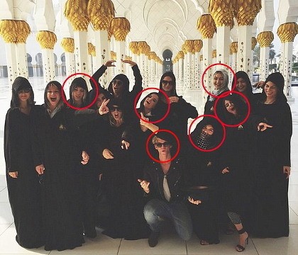 Cantiknya Kendall Jenner dan Selena Gomez Kenakan Hijab di Abu Dhabi
