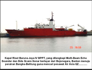 KM Baruna Jaya Merapat ke Pelabuhan Kumai, Pasang Sonar Cadangan