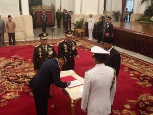 Agus Supriatna Resmi Dilantik Jokowi Jadi KSAU