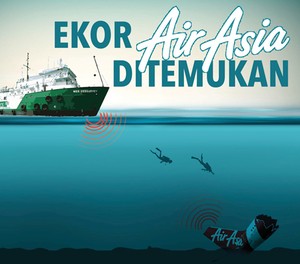 Posisi Ekor QZ8501 Terbalik 180 Derajat, Tak Terlihat Bodi Lainnya