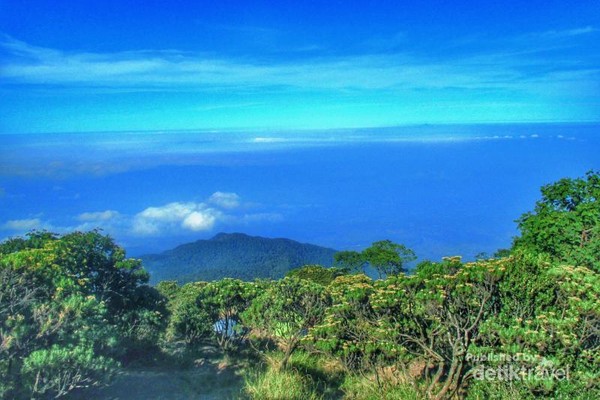 Puncak Ciremai Langit Birunya Seperti Laut Foto 4