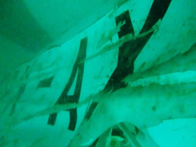 Melihat Lebih Jelas Ekor AirAsia di Dasar Lautan