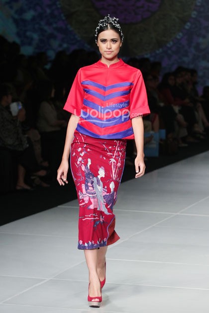 Yongki Budisutisna Peranakan Show. Bazaar Fashion Festival 2014 at Jakarta Convention Center. Jakarta. [Foto: Mohammad Abduh/Wolipop]