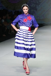 Yongki Budisutisna Peranakan Show. Bazaar Fashion Festival 2014 at Jakarta Convention Center. Jakarta. [Foto: Mohammad Abduh/Wolipop]