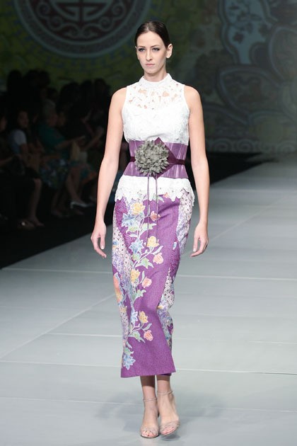 Stephanus Hamy Peranakan Show. Bazaar Fashion Festival 2014 at Jakarta Convention Center. Senayan. Jakarta. [Foto: Mohammad Abduh/Wolipop]