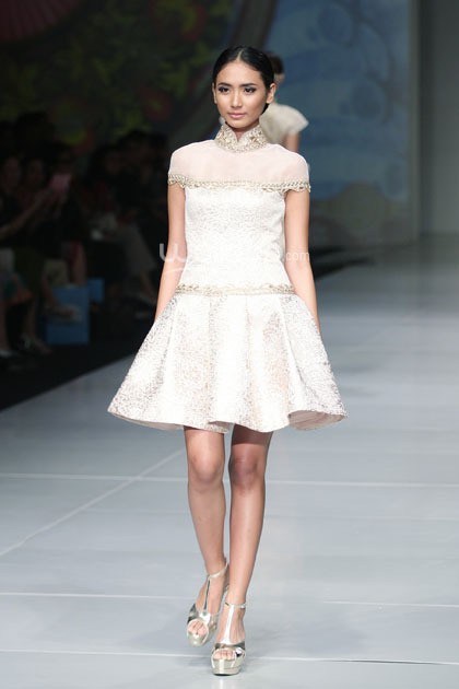 Widhi Budimulya Peranakan Show. Bazaar Fashion Festival 2014 at Jakarta Conventioon Center. Jakarta. [Foto: Mohammad Abduh/Wolipop]