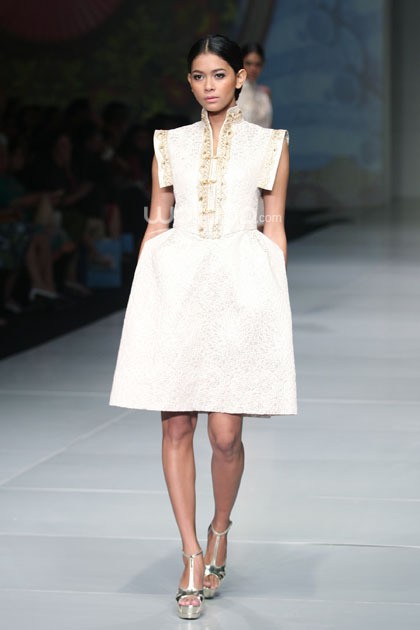 Widhi Budimulya Peranakan Show. Bazaar Fashion Festival 2014 at Jakarta Conventioon Center. Jakarta. [Foto: Mohammad Abduh/Wolipop]