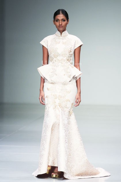 Widhi Budimulya Peranakan Show. Bazaar Fashion Festival 2014 at Jakarta Conventioon Center. Jakarta. [Foto: Mohammad Abduh/Wolipop]