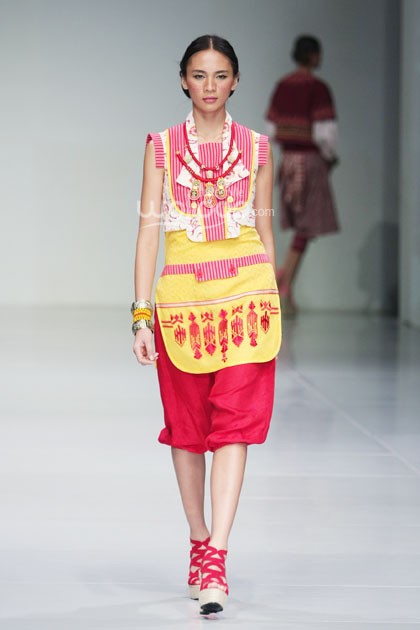 Arkamaya by Danny Satriadi Novelty of Chuba. Bazaar Fashion Festival 2014 at Jakarta Convention Center. Jakarta. [Foto: Mohammad Abduh/Wolipop]